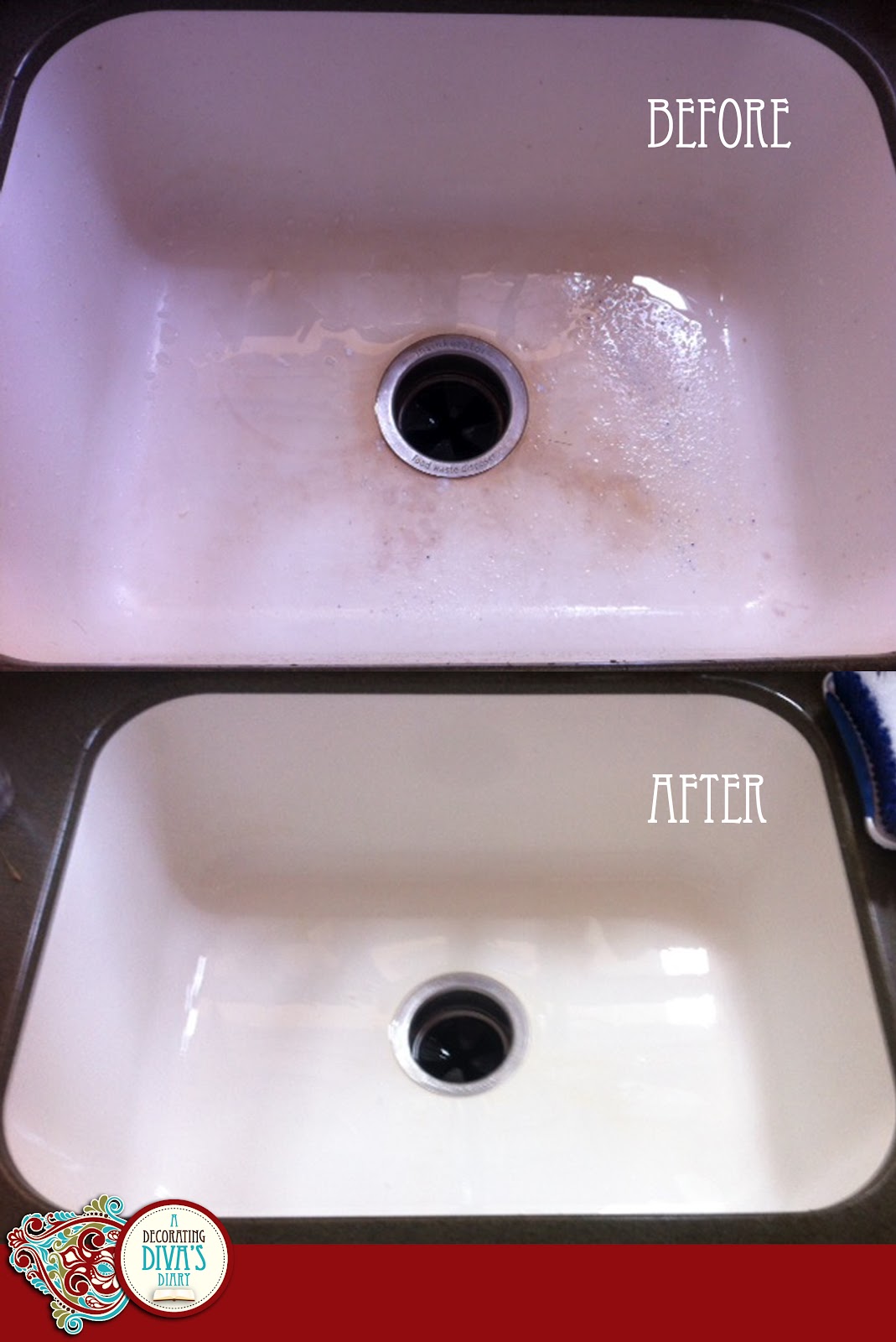 at home how to: getting that porcelain sink to sparkle  Health